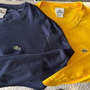 Lacoste Men's Crewneck Sweateand Bright Yellow